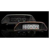 1987-91 Ford Pickup/Bronco VHX Analog Instruments - Black Background,White Lighting, MPH