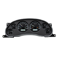 1994-2004 Ford Mustang VHX Instruments - Black Background,White Lighting, MPH