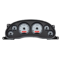 1994-2004 Ford Mustang VHX Instruments - Silver Background,Red Lighting, MPH