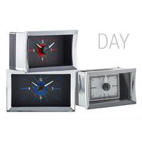 1957 Chevy Car Analog Clock - Black Alloy Face, Red Display
