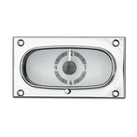 1958 Chevy Impala VHX Analog Clock - Silver Alloy Face, White Display