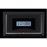1957 Chevy VHX Analog Clock - Black Alloy Face, Red Display