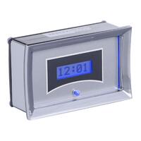 1957 Chevy VHX Analog Clock - Silver Alloy Face, Blue Display