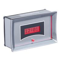 1957 Chevy VHX Analog Clock - Silver Alloy Face, Red Display