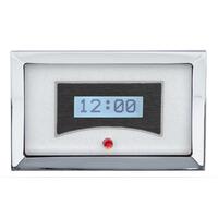 1957 Chevy VHX Analog Clock - Silver Alloy Face, White Display