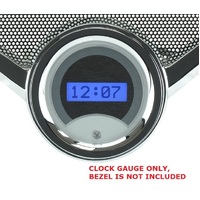 1958-62 Chevy Corvette Digital Clock - Black Alloy Face, Red Display