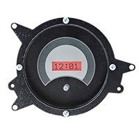 1969 - 1970 Mustang VHX Digital Clock - Black Background Red Illumination