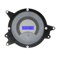 1969 - 1970 Mustang VHX Digital Clock - Silver Background Blue Illumination