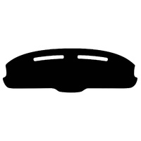 1971 - 1973 Mustang Dash Mat - without A/C - Black
