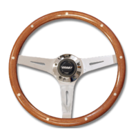 Mahogany wheel w/simul rivets