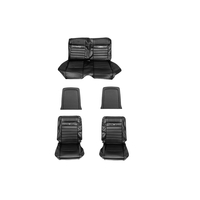 1964 - 1965 Mustang Coupe Bench Seat Full Set Upholstery (Black)