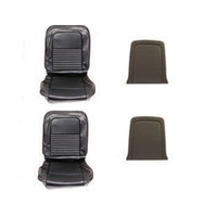 1967 Mustang Front Bucket Seat Upholstery (Black)
