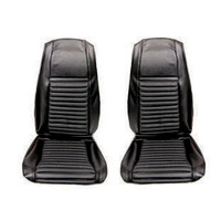 1969 Mach 1 Front Bucket Seat Upholstery (Black/Black)