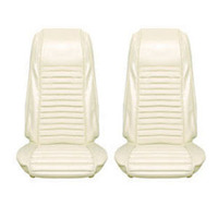 Mach 1 Front Bucket Seat Upholstery (White/White)