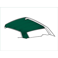1971-73 Coupe Headliner Dark Green Tier Grain