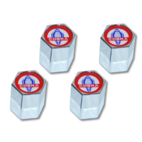 Cobra logo valve cap, set of 4