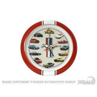 1964-73 Mustang 13" Wall Clock With Engine Sounds