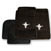 1964 - 1973 Mustang Custom Full-Size Carpet Floor Mats (Black)