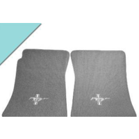 1964 - 1973 Mustang Custom Full-Size Carpet Floor Mats Convertible (Aqua)
