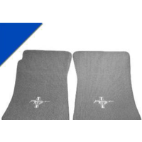 1964 - 1973 Mustang Custom Full Size Carpet Floor Mats Convertible (Bright Blue)