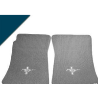 1964 - 1973 Mustang Custom Full-Size Carpet Floor Mats Convertible (Dark Blue)