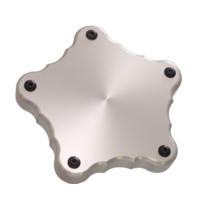 Torq Thrust D Billet Hub Cap Plain (Set of 4)