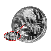 1964 - 1973 Mustang 7" Round Halogen Sealed Beam Headlamp - FoMoCo Lens