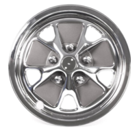 Styled Steel Plastic Hub Caps (4 Piece Set)