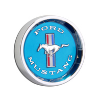 1964 - 1966 Mustang Styled Steel Hubcaps (Blue) Single