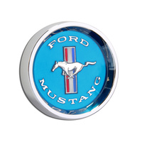 1964 - 1966 Mustang Styled Steel Hubcaps (Blue)