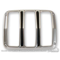 1964 - 1966 Mustang Tail Light Bezels (Pair) Satin