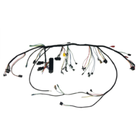 1965 Mustang Under-dash Harness with Premium Fuse Box and Relays With 3 speed Heater and Warning Lamps