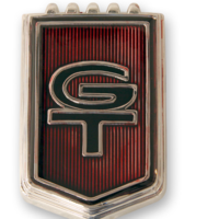 1965 Mustang "GT" Fender Cloisonné Emblem