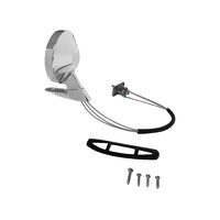 1964 - 1966 Mustang Remote Control Door Mirror (Rotunda logo, LH, Concours Show-quality)