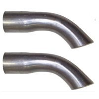 1965 - 1966 Mustang Exhaust Tips (Turn downed tips 2" reduced to 1.875" )