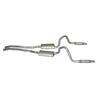 1965 - 1966 Mustang Exhaust (GT exhaust system 2” - Includes resonator, no H pipe - fits GT tips)