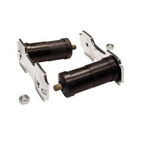 1964 - 1965 Mustang Shackle Kit (Gray, Dual Exhaust 9/16" Rods)