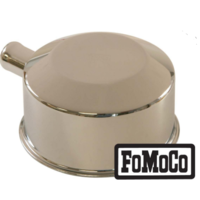1965 - 1970 Mustang Oil Cap with Tube (FOMOCO Logo) Chrome