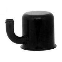1964 - 1966 Mustang Oil Cap Push-on, with Elbow Tube (For Closed Emissions, Black)