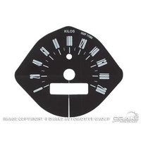 1966 Mustang 200km Speedometer Overlay - 120mph
