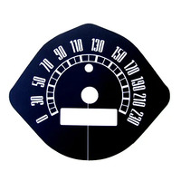 1965 - 1966 Mustang 230km Speedometer Overlay - 140mph