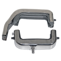 1966 - 1977 Bronco Radiator Bracket Set (3 Row, Black)