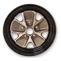 1966 Styled Steel Wheel  (14x5 Charcoal)