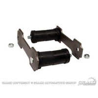 1966 - 1973 Mustang Shackle Kit (Gray, Dual Exhaust, 1/2" Rods)