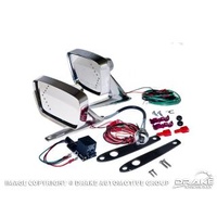 1967 - 1968 Mustang Deluxe Remote Mirror Kits with LED indicators