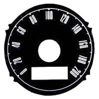 1967 - 1968 Mustang 200km Speedometer Overlay - 120mph
