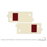 1967 - 1968 Mustang Deluxe Door Light Lens (Pair)