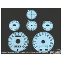 Luminescent Panel Set (6 piece, 6000 RPM Tach)