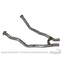 1967 - 1968 Mustang Exhaust Pipe (390 GT exhaust H pipe 2” - Requires factory spacer)