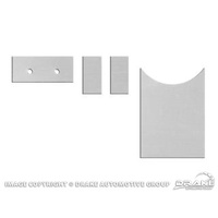 67 Dlx interior AC vent aluminum inserts